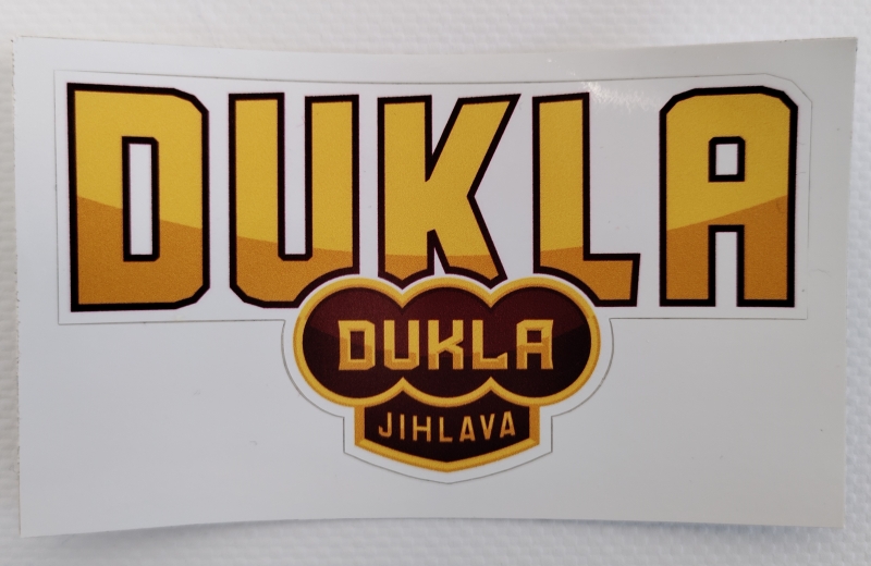 Samolepka nápis + logo Dukla